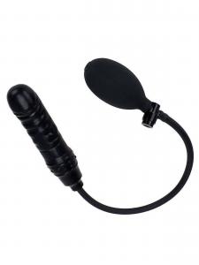 Rude Rider Inflatable Dildo Rubber Black
