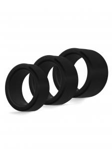 Rude Rider Ball Stretcher Liquid Silicon e Black 3-Set