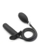 Rude Rider Inflatable T-Plug Silicone Bl ack