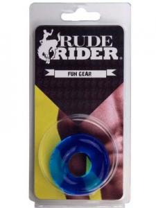 Rude Rider Fat Stretchy Cock Ring Jelly Blue